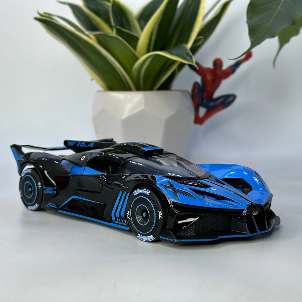 1:24 𝐁𝐮𝐠𝐚𝐭𝐭𝐢 𝐁𝐨𝐥𝐢𝐝𝐞 diecast alloy model car light and sound