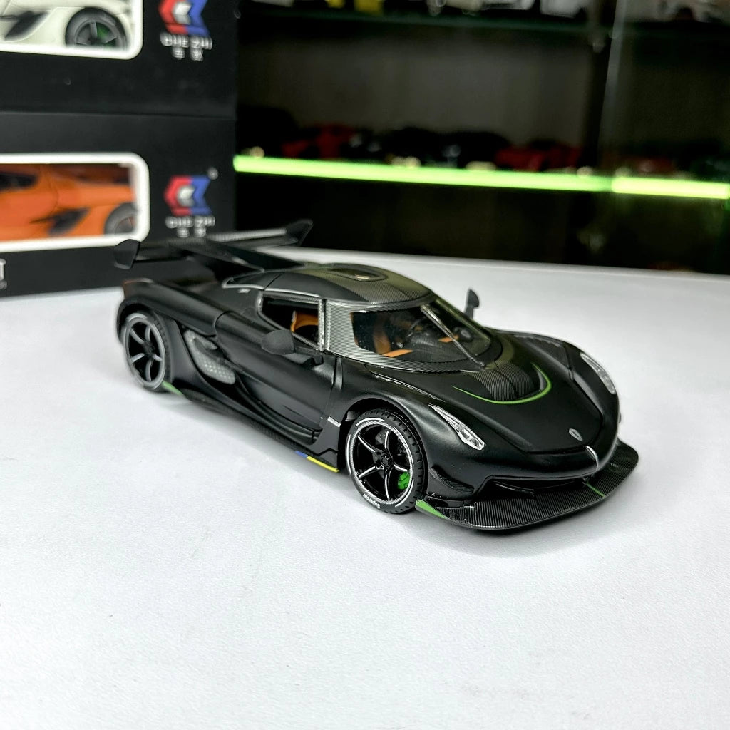 1:24 Diecast Jesko alloy car model light and sound