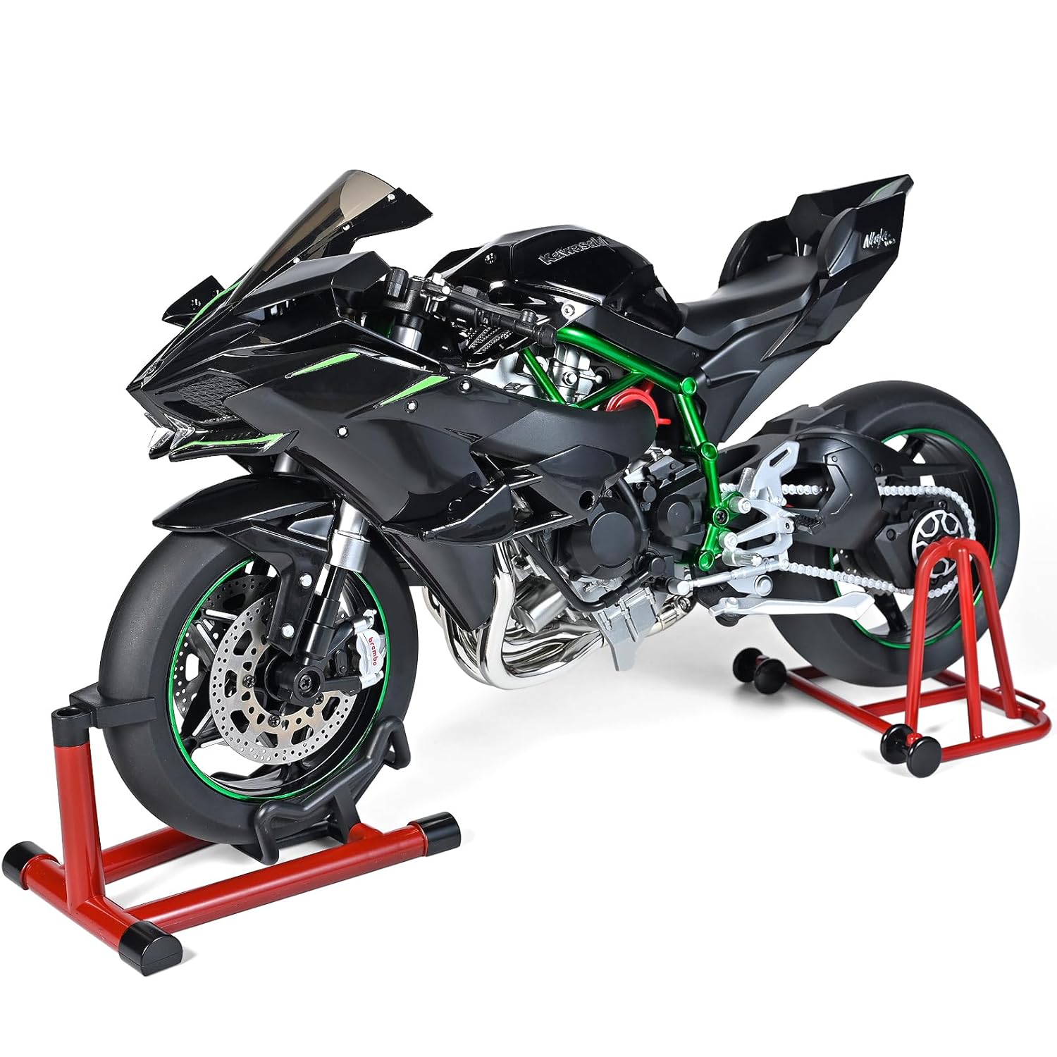 Die Cast Motorcycle 1:6 Scale for Kawasaki H2R Motorcycles Alloy Racing Motorcycle Model Power Toy Motorcycles Collection Kawasaki