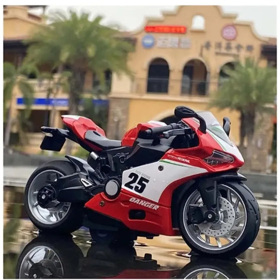 1:12 Diecast Danger Bike Model - Assortment