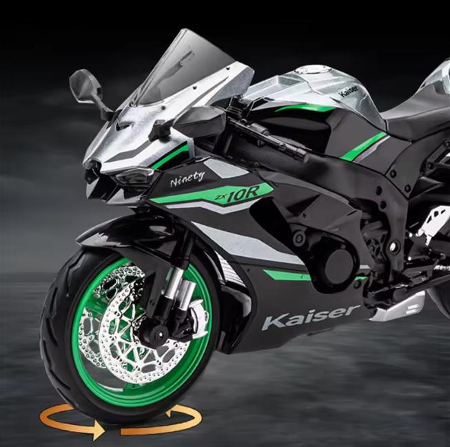 1:12 Diecast Kawasaki Ninja ZX-10R Model Bike