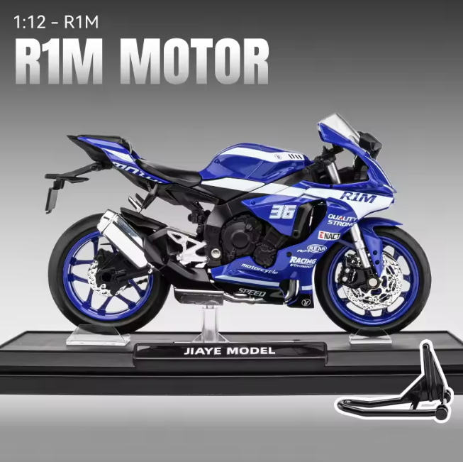 1:12 Diecast Yamaha R1M Model Bike
