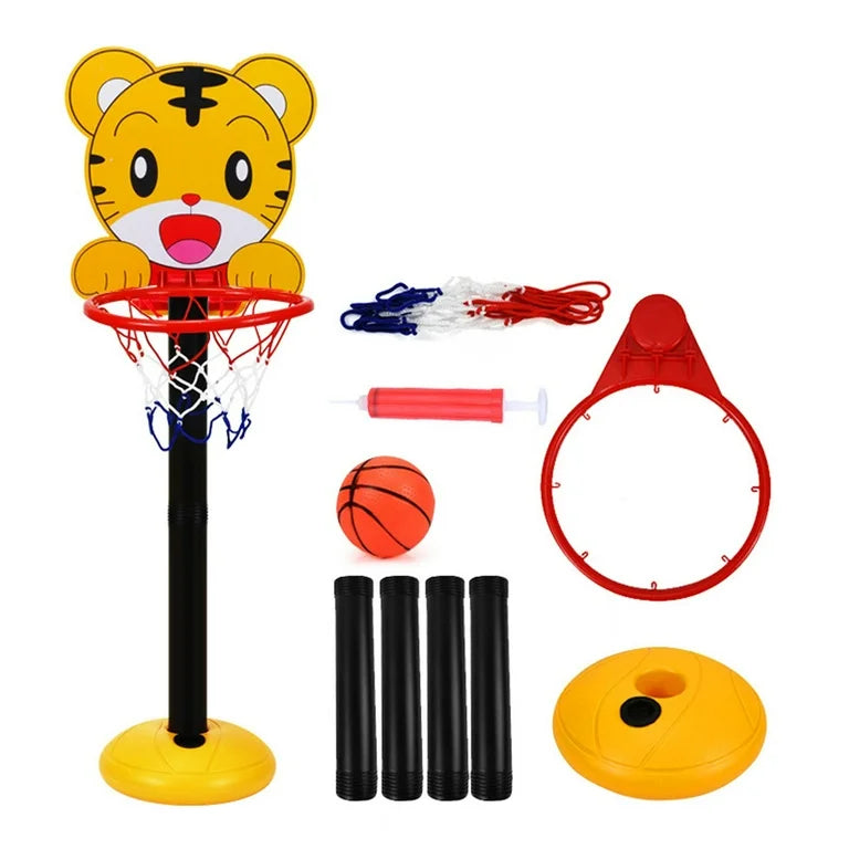 Kids Basketball Hoop Stand Kit Adjustable with Ball Pump