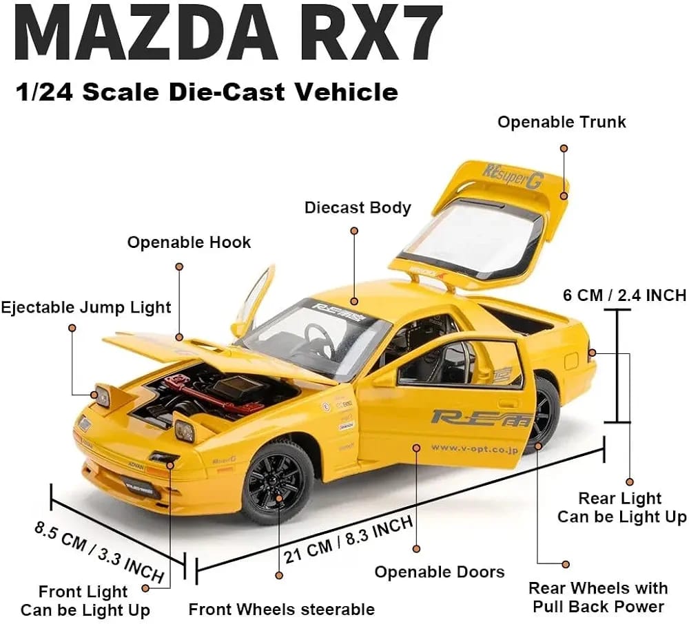 Mazda RX-7 1/24 Scale Diecast Model