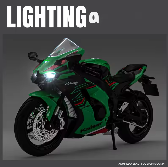 1:12 Diecast Kawasaki Ninja ZX-10R Model Bike