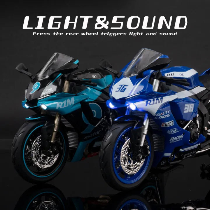 1:12 Diecast Yamaha R1M Model Bike