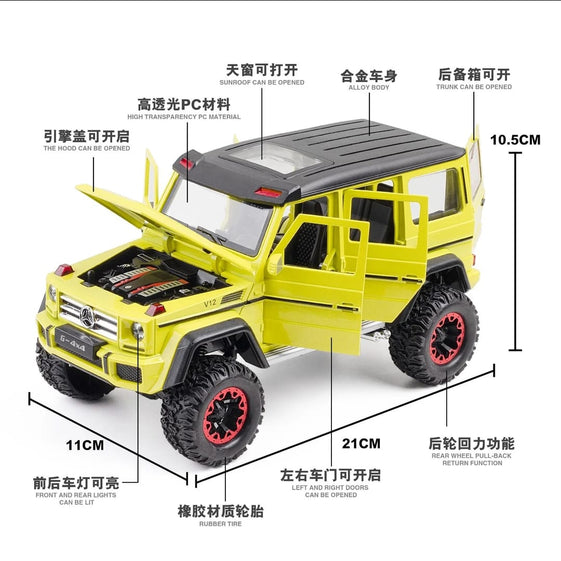 Mercedes-Benz G500 SUV SMOKE FUNCTION Die-Cast Model Car 1/24 Scale