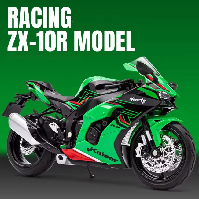 1:12 Diecast Kawasaki Ninja ZX-10R Model Bike