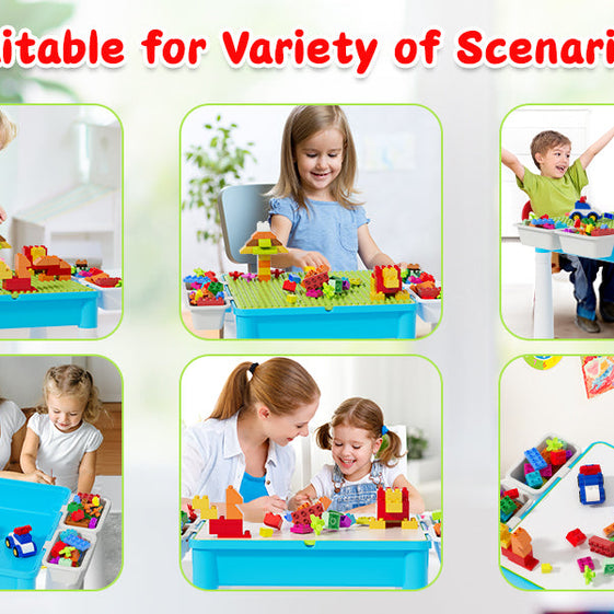 Blocks Creative Building Blocks Table  + CHAIR