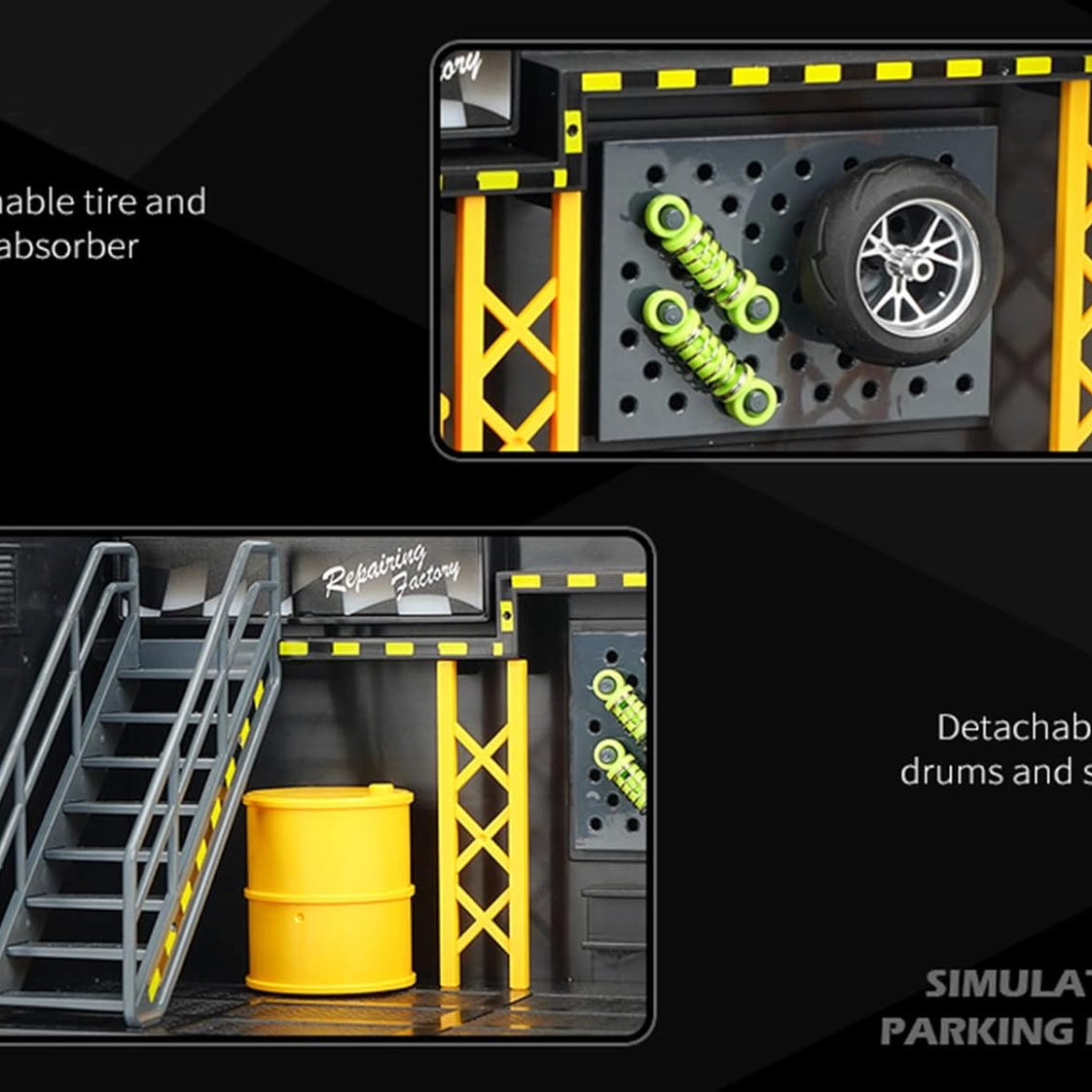 1:14 Diecast Bike Model With Parking Lot