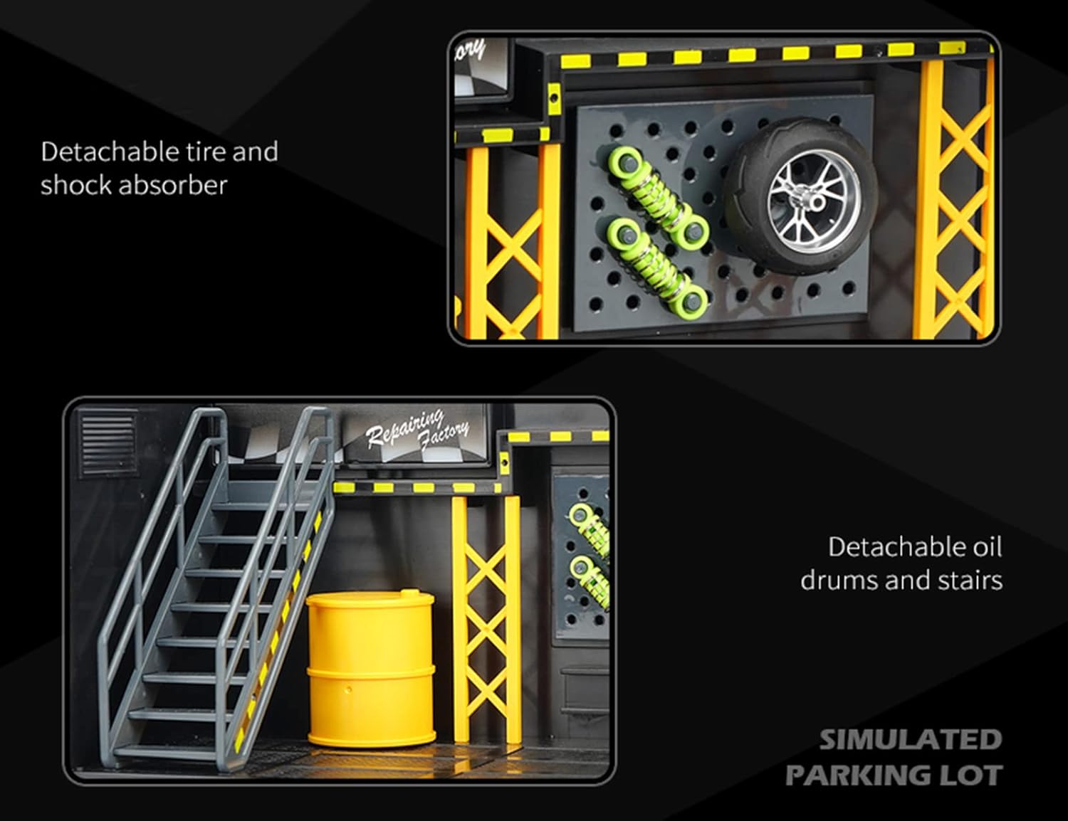 1:14 Diecast Bike Model With Parking Lot