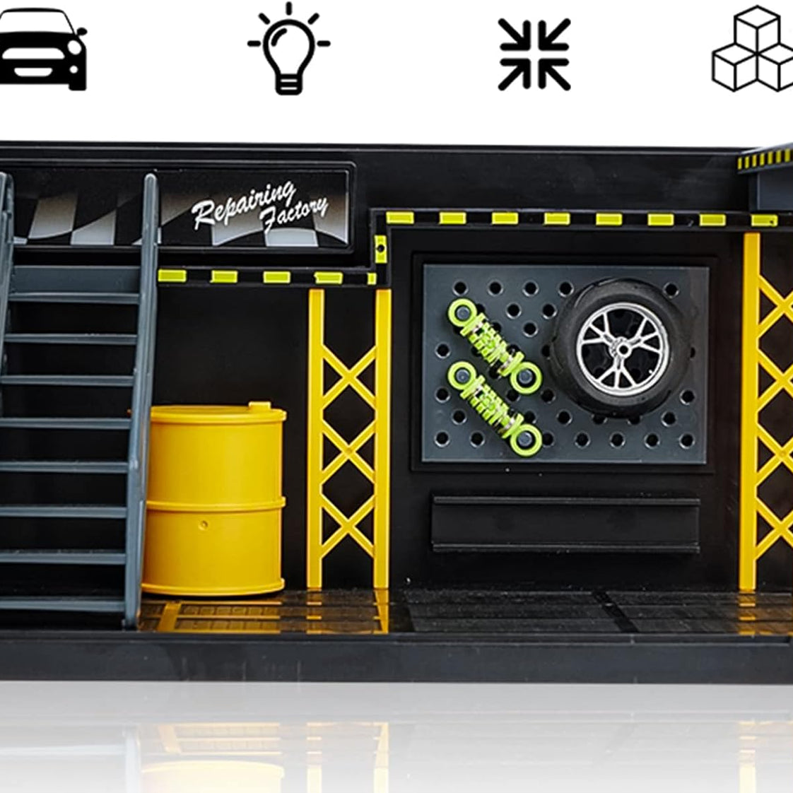 1:14 Diecast Bike Model With Parking Lot