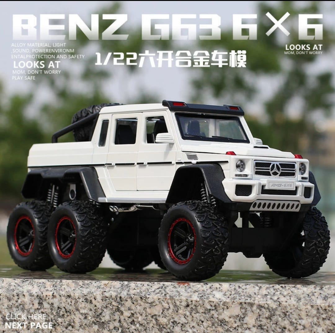 Mercedes-Benz AMG G63 6X6 Die-Cast Model Car 1/22 Scale