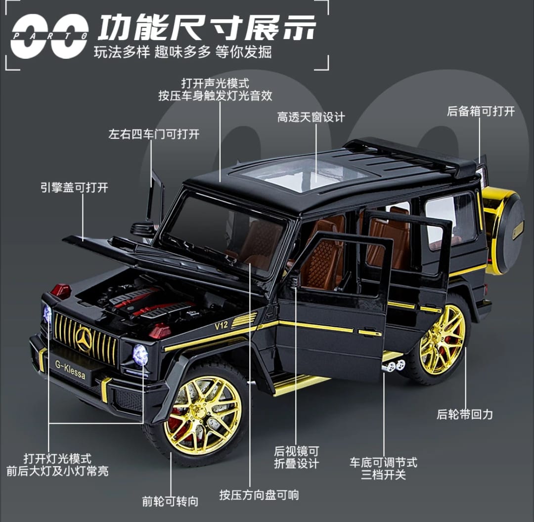 MERCEDES BENZ G-WAGON G63 SUV DIE-CAST MODEL CAR 1/24