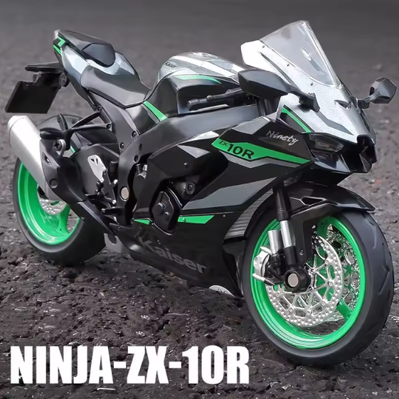 1:12 Diecast Kawasaki Ninja ZX-10R Model Bike