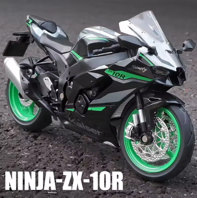 1:12 Diecast Kawasaki Ninja ZX-10R Model Bike