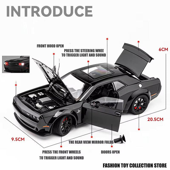 Dodge Challenger SRT® Hellcat Diecast Model 1:24