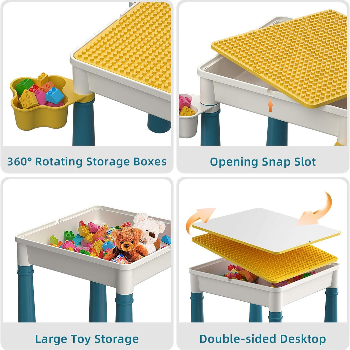 Blocks Creative Building Blocks Table  + CHAIR