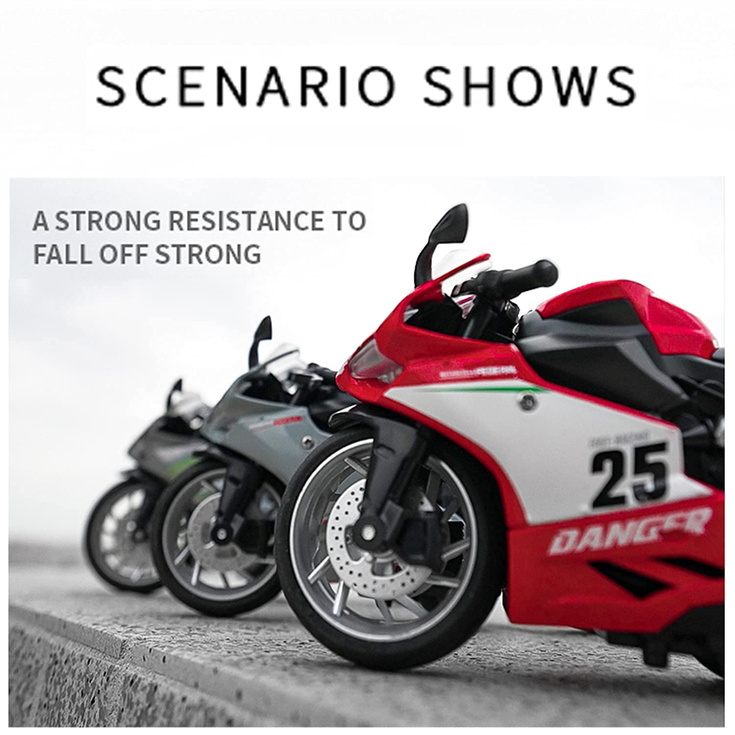 1:12 Diecast Pullback Heavy Model Bike - Assortment