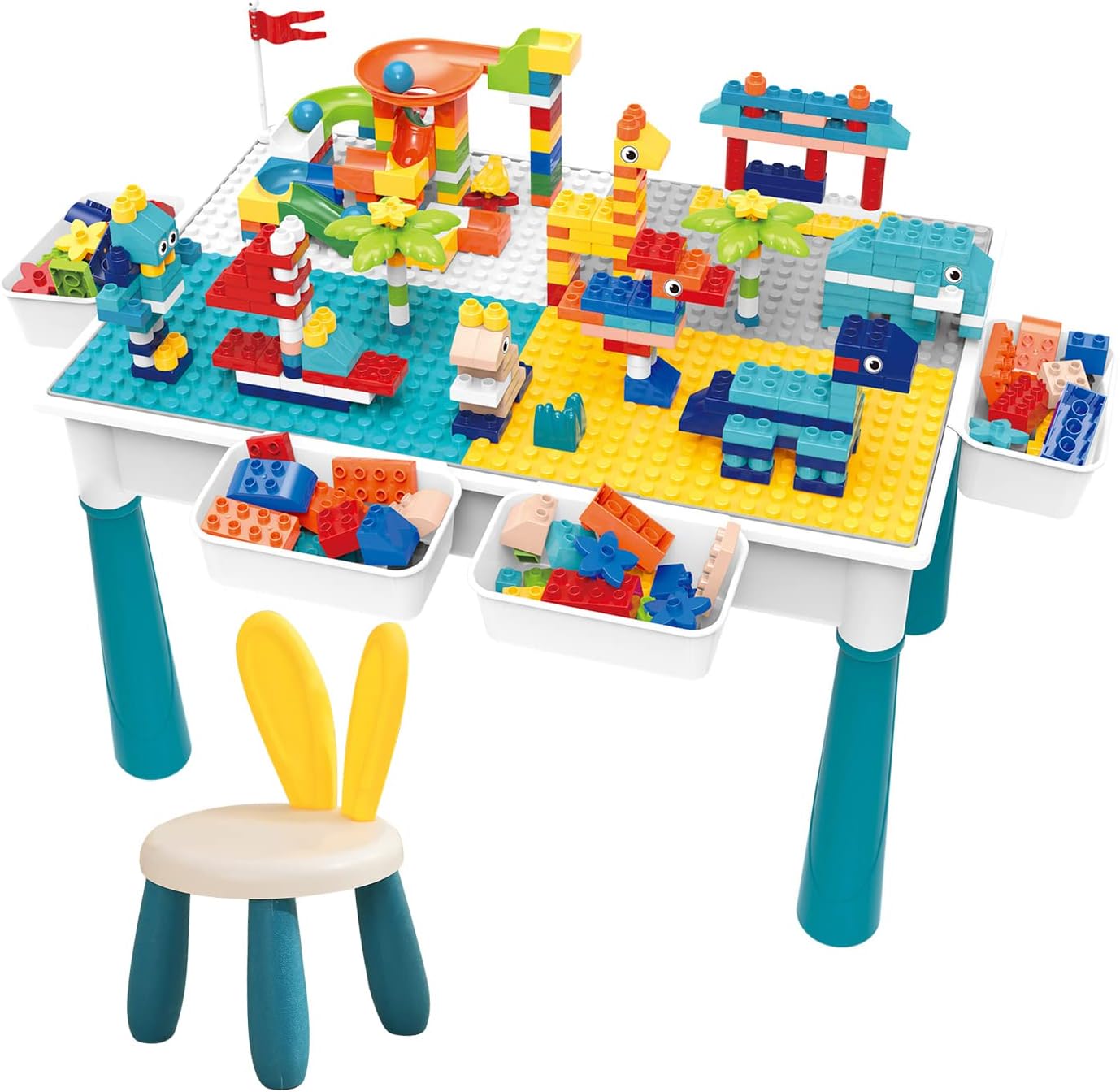 Blocks Creative Building Blocks Table  + CHAIR