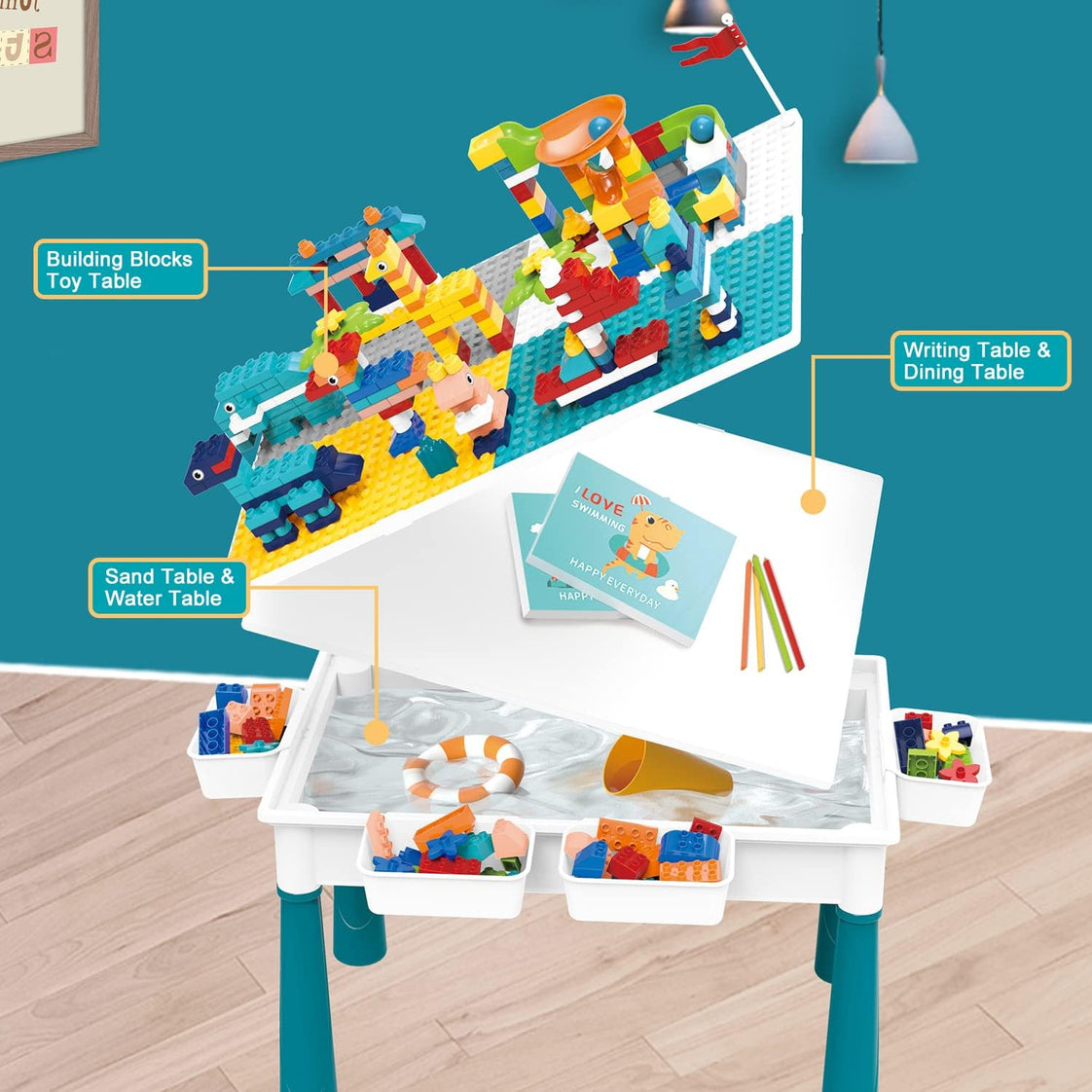 Blocks Creative Building Blocks Table  + CHAIR