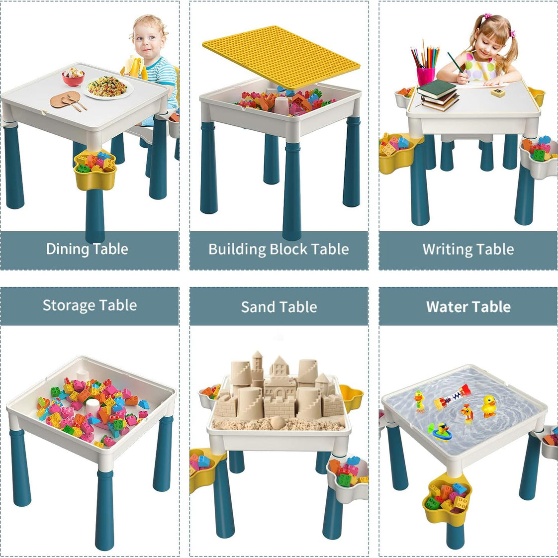 Blocks Creative Building Blocks Table  + CHAIR