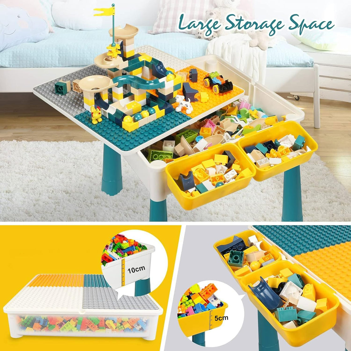 Blocks Creative Building Blocks Table  + CHAIR