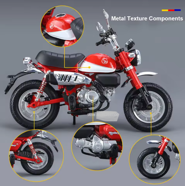 Mini Diecast Honda Monkey Model Bike