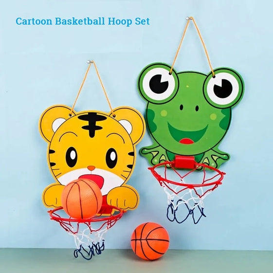 Kids Basketball Hoop Stand Kit Adjustable with Ball Pump