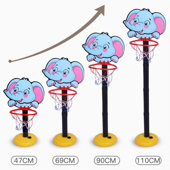 Kids Basketball Hoop Stand Kit Adjustable with Ball Pump