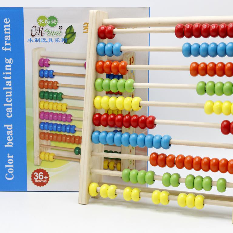 Wooden Abacus 10 Row Calculating Frames 🧮