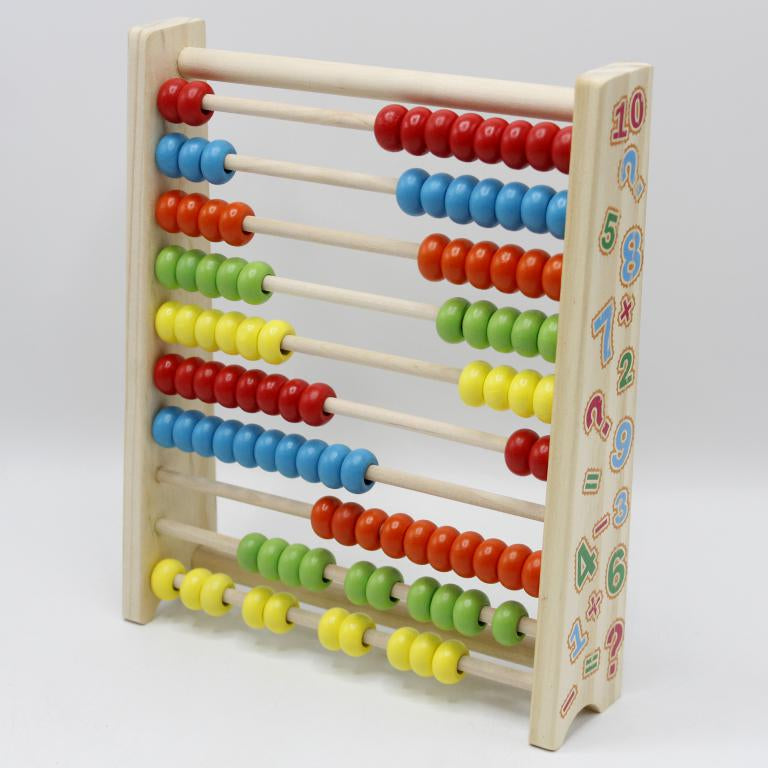 Wooden Abacus 10 Row Calculating Frames 🧮