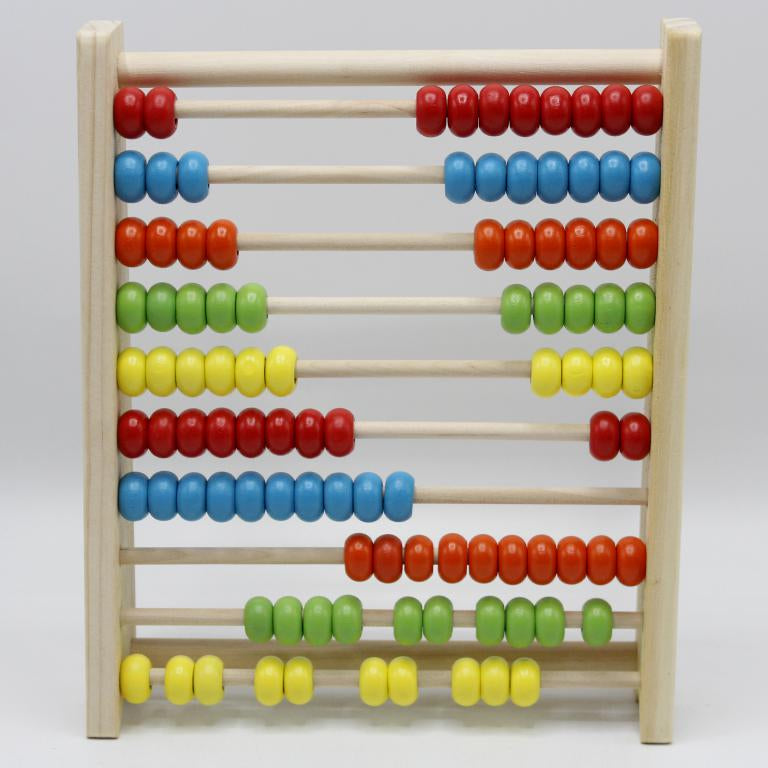 Wooden Abacus 10 Row Calculating Frames 🧮
