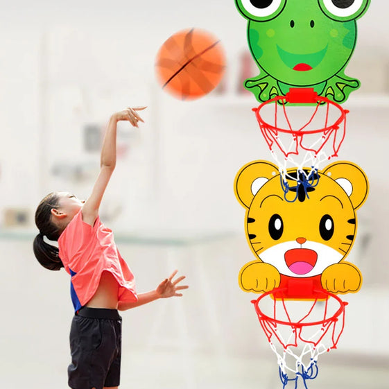 Kids Basketball Hoop Stand Kit Adjustable with Ball Pump