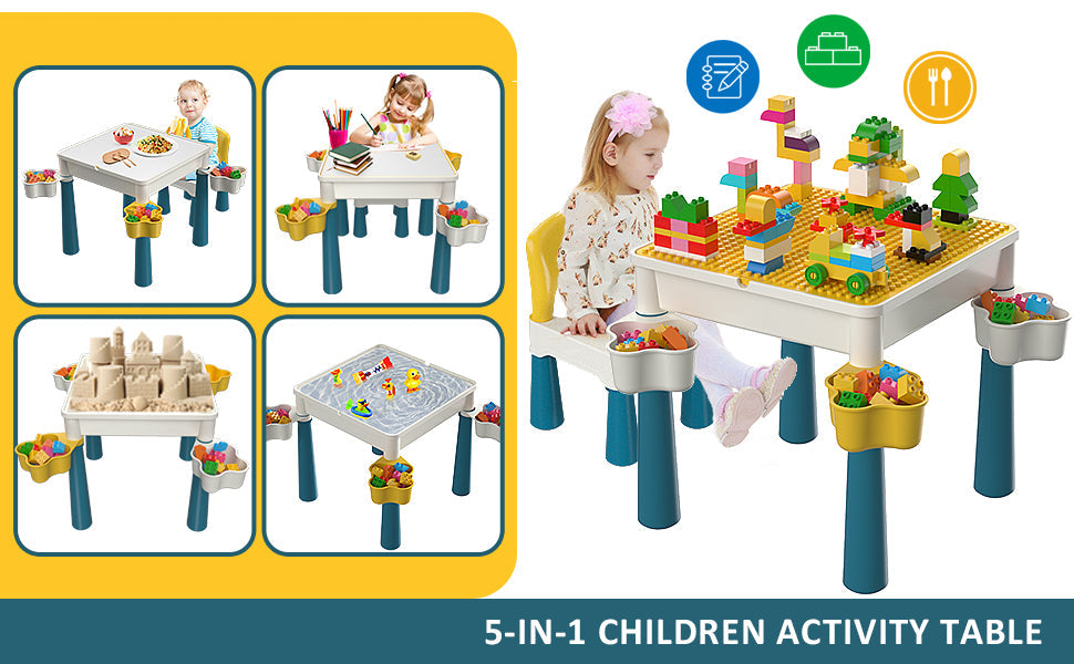 Blocks Creative Building Blocks Table  + CHAIR