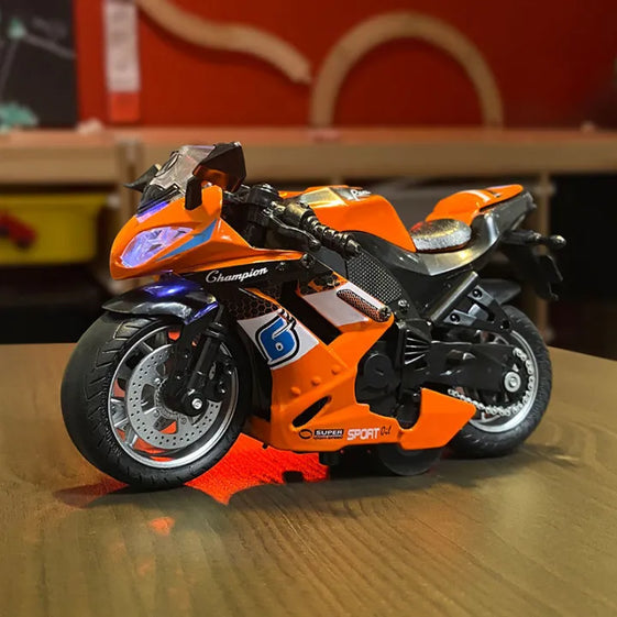 1:14 Diecast Bike Model With Parking Lot