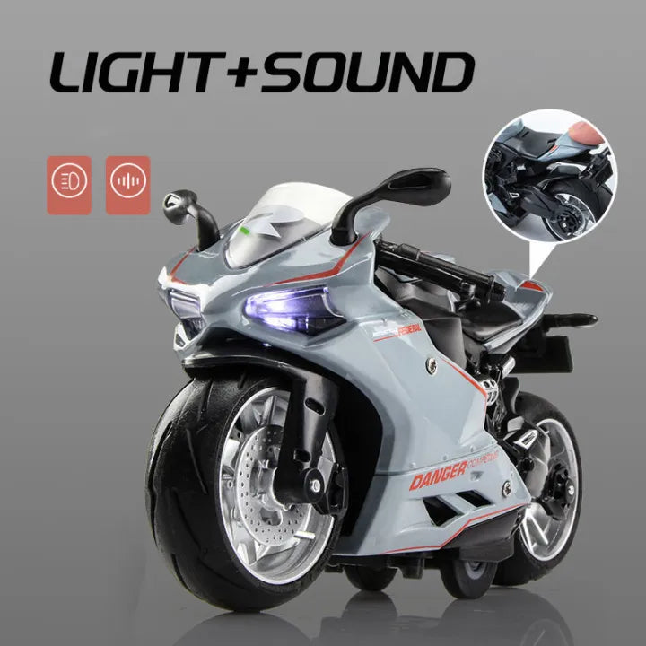 1:12 Diecast Danger Bike Model - Assortment