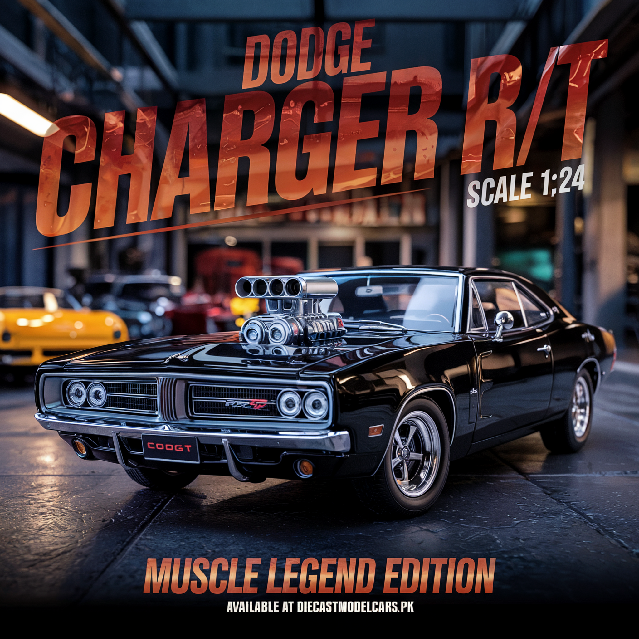 Diecast Model Dodge Charger 1970 1/24