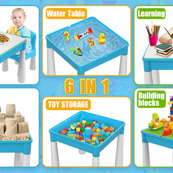 Blocks Creative Building Blocks Table  + CHAIR