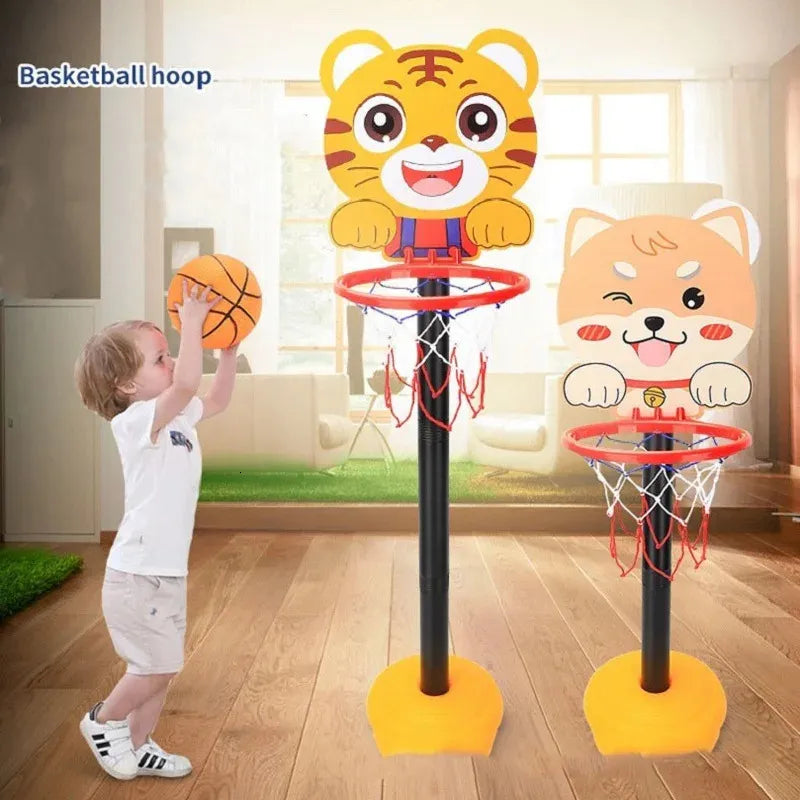 Kids Basketball Hoop Stand Kit Adjustable with Ball Pump