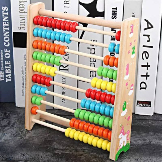 Wooden Abacus 10 Row Calculating Frames 🧮