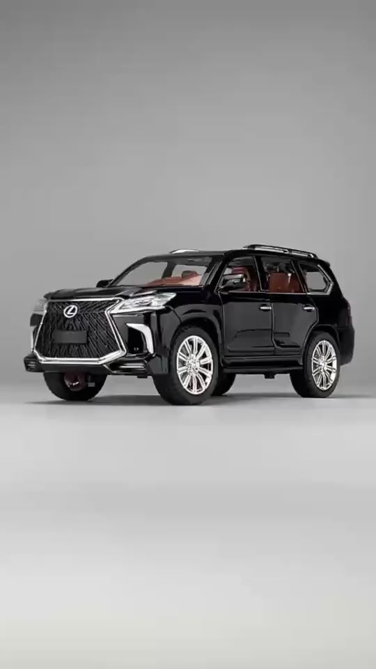 1:24 Diecast Lexus LX570 alloy model car light and sound