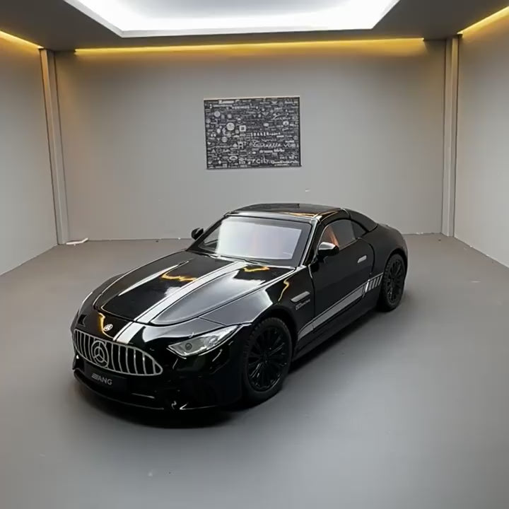 1:24 mercedes SL63 Diecast Alloy model car light and sound