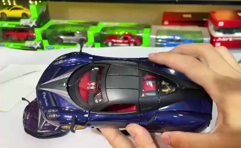 1:24 pagani huayra roadster diecast alloy model car light and sound