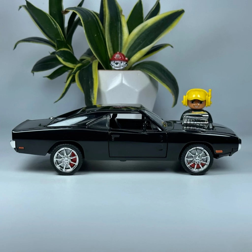 1:24 dodge charger 1970 Diecast alloy metal car light sound