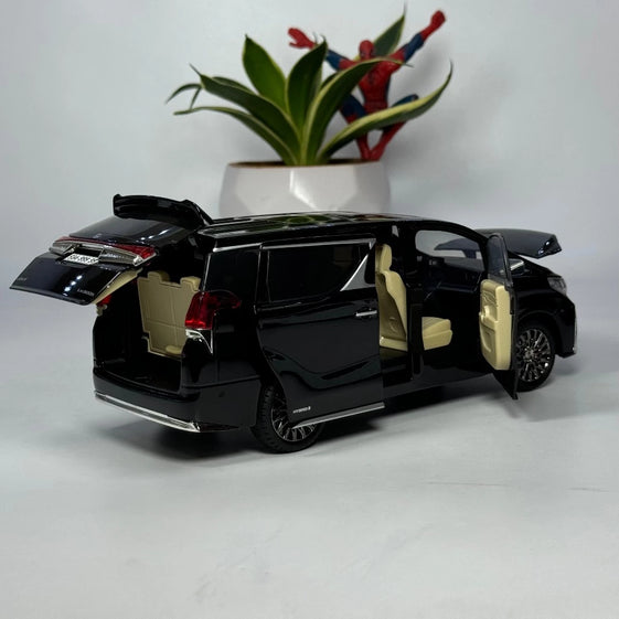 1:24 Lexus LM300 remote key MPV Alloy Car Model Diecast sound light