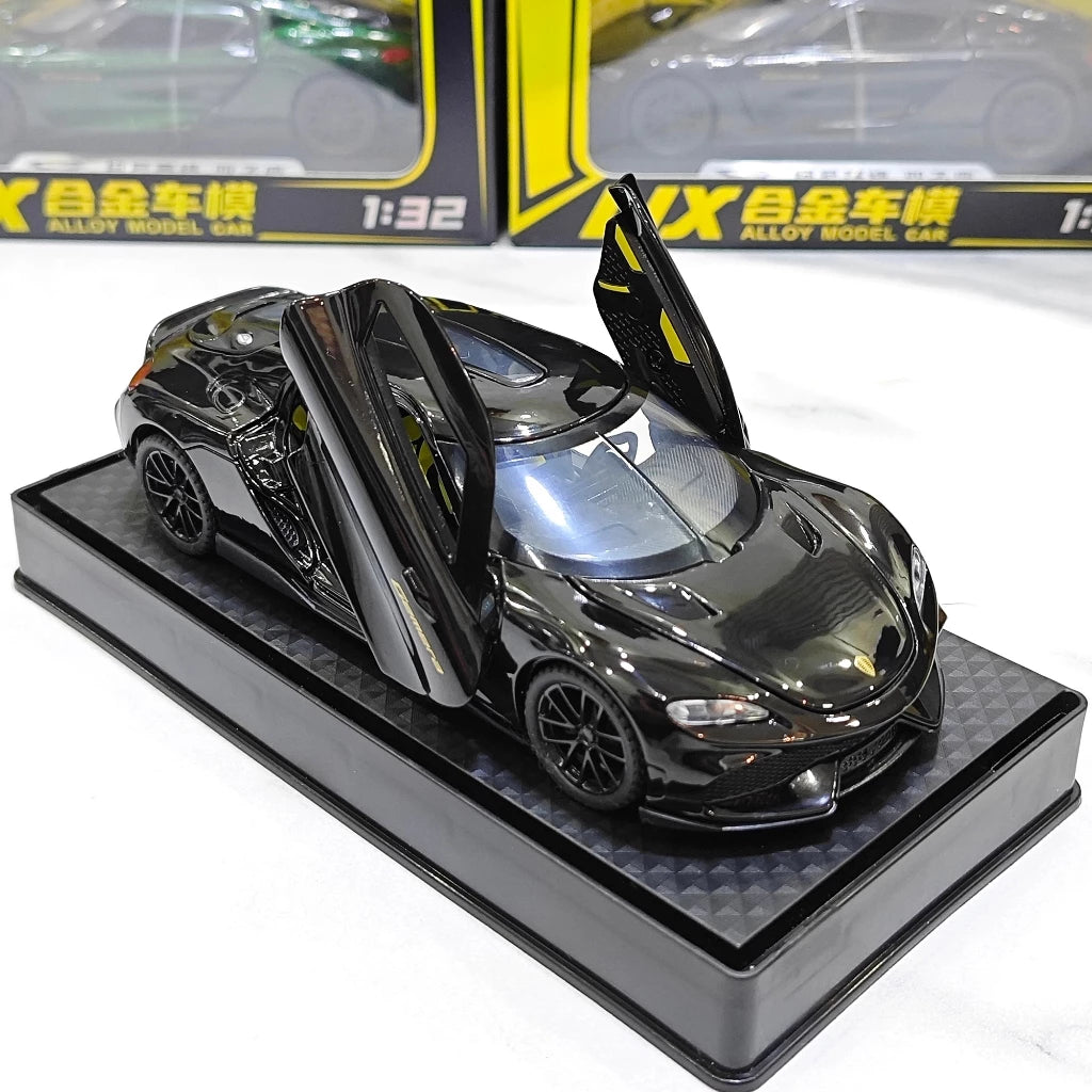 1:32 Gemera GT Super Sports Car Alloy Diecast Model Sound & Light Pull Back Toy Collection Of Hobby Decorative