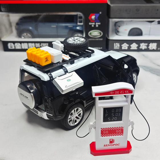 1:24 Land Rover Defender With Tools Alloy Diecasts & Toy Vehicles Toy Car Model Sound and light Collection