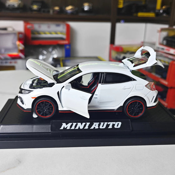 1:32 honda civic typR diecast alloy model light and sound with stand