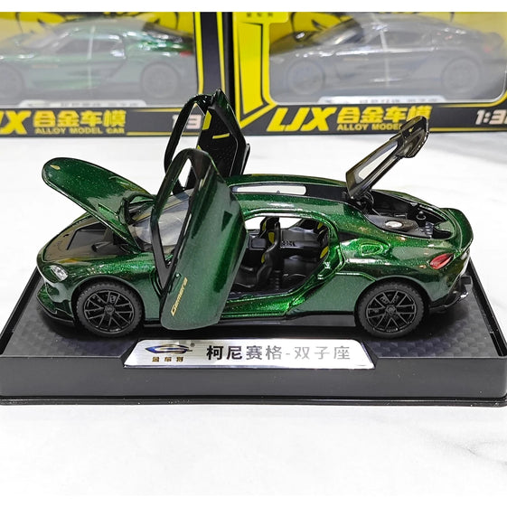1:32 Gemera GT Super Sports Car Alloy Diecast Model Sound & Light Pull Back Toy Collection Of Hobby Decorative